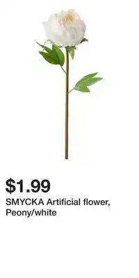 IKEA SMYCKA Artificial flower, Peony/white offer