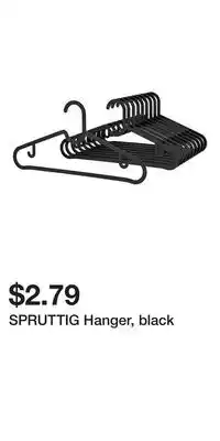 IKEA SPRUTTIG Hanger, black offer