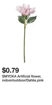 IKEA SMYCKA Artificial flower, indoor/outdoor/Dahlia pink offer