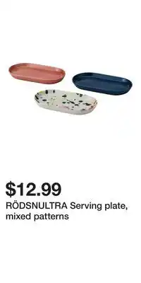 IKEA RÖDSNULTRA Serving plate, mixed patterns offer