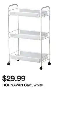 IKEA HORNAVAN Cart, white offer