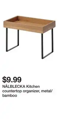 IKEA NÅLBLECKA Kitchen countertop organizer, metal/bamboo offer