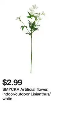 IKEA SMYCKA Artificial flower, indoor/outdoor Lisianthus/white offer