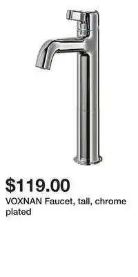 IKEA VOXNAN Faucet, tall, chrome plated offer