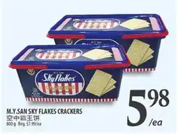 Al Premium Food Mart M.Y.SAN SKY FLAKES CRACKERS offer