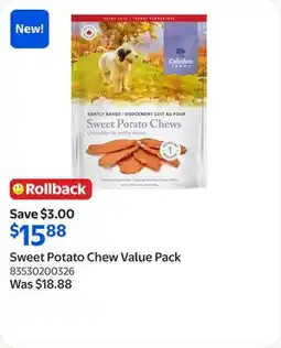 Walmart Sweet Potato Chew Value Pack offer