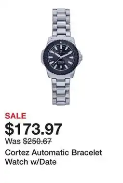TSC Stores Cortez Automatic Bracelet Watch w/Date offer