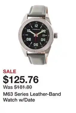 TSC Stores M63 Series Leather-Band Watch w/Date offer