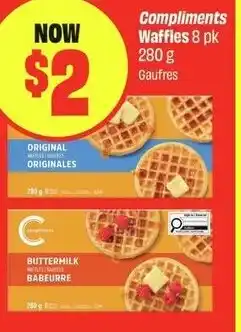 FreshCo Compliments Waffles offer