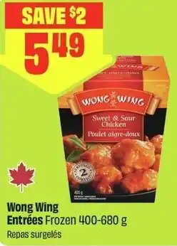 FreshCo Wong Wing Entrées offer