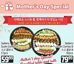 Galleria Supermarket Galleria Sushi Combo A, Galleria Sushi Combo B offer