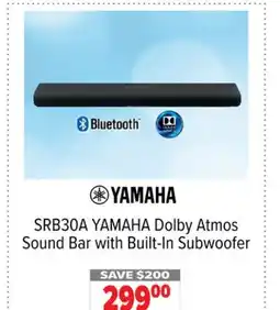 2001 Audio Video SRB30A YAMAHA Dolby Atmos Sound Bar with Built-In Subwoofer offer