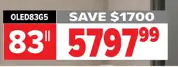 2001 Audio Video OLED83G5 LG 83 OLED evo AI G5 4K Smart TV 2025 offer