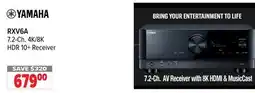 2001 Audio Video RXV6A YAMAHA 7.2-Ch. 4K/8K HDR 10+ Receiver offer