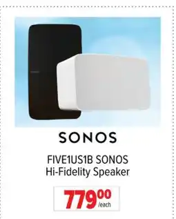 2001 Audio Video FIVE1US1B SONOS Hi-Fidelity Speaker offer
