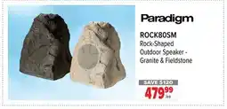 2001 Audio Video ROCK80SM Paradigm Rock-Shaped Outdoor Speaker-Granite & Fieldstone offer