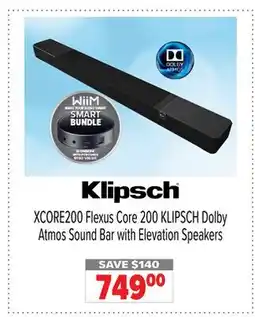 2001 Audio Video XCORE200 Klipsch Flexus Core 200 KLIPSCH Dolby Atmos Sound Bar with Elevation Speakers offer