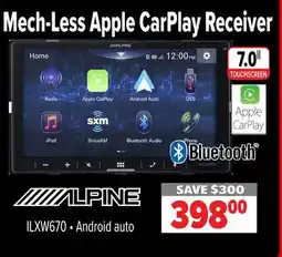 2001 Audio Video ILXW670 Mech-Less Apple CarPlay Receiver offer