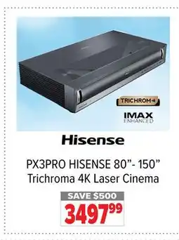 2001 Audio Video PX3PRO HISENSE 80- 150 Trichroma 4K Laser Cinema offer