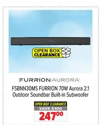 2001 Audio Video FSBNN30MS FURRION 70W Aurora 2.1 Outdoor Soundbar Built-in Subwoofer offer