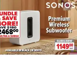 2001 Audio Video SUBG4BW Premium Wireless Subwoofer offer