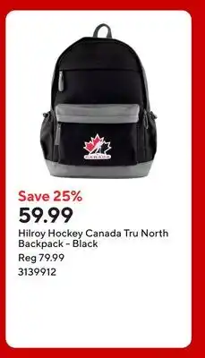 Staples Hilroy Hockey Canada Tru North Backpack - Black offer