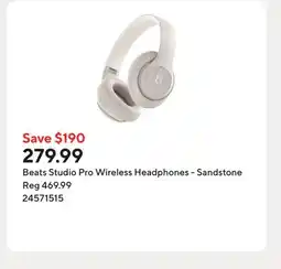 Staples Beats Studio Pro Wireless Headphones - Sandstone offer