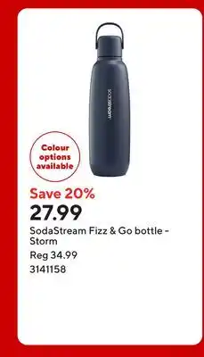 Staples SodaStream Fizz & Go bottle - Storm offer