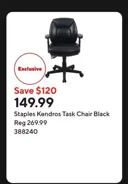 Staples Staples Kendros Task Chair Black offer