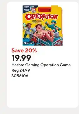 Staples Hasbro Gaming Operation Game offer
