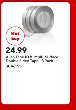 Staples Alien Tape 10 ft. Multi-Surface Double Sided Tape offer