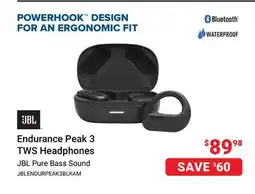 Visions Electronics JBL Endurance Peak 3 TWS Headphones offer