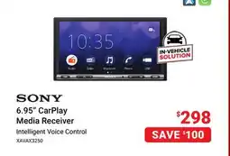 Visions Electronics SONY 6.95 CarPlay Media Receiver offer