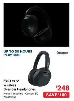 Visions Electronics SONY Wireless Over-Ear Headphones offer