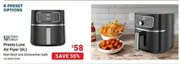 Visions Electronics Ultima Cosa Presto Luxe Air Fryer (6L) offer