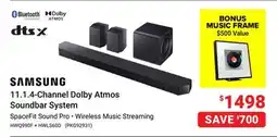 Visions Electronics SAMSUNG 11.1.4-Channel Dolby Atmos Soundbar System offer