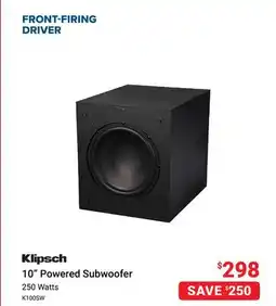 Visions Electronics KLIPSCH 10 Powered Subwoofer offer