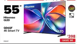 Visions Electronics Hisense 55 QLED QD6QF 4K Smart TV offer