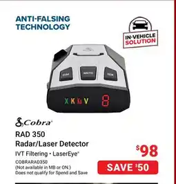 Visions Electronics Cobra RAD 350 Radar/Laser Detector offer