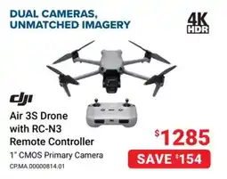 Visions Electronics DJI Air 3S Drone with RC-N3 Remote Controller offer