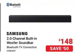 Visions Electronics SAMSUNG 2.0-Channel Built-in Woofer Soundbar offer