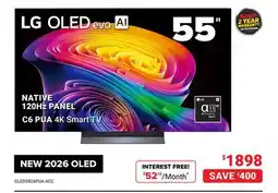 Visions Electronics LG 55 C6 PUA 4K Smart TV offer