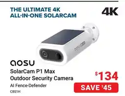 Visions Electronics Aosu SolarCam P1 Max Outdoor Security Camera offer