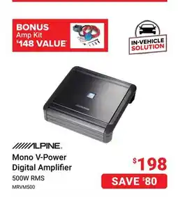 Visions Electronics ALPINE Mono V-Power Digital Amplifier offer