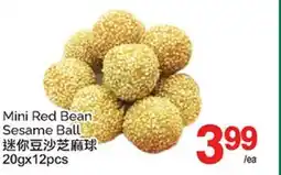T&T Supermarket MINI RED BEAN SESAME BALL, 20gx12pcs offer