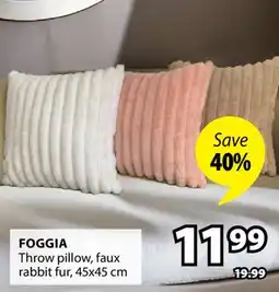 JYSK FOGGIA Throw pillow offer