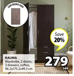 JYSK RAUMA Wardrobe offer