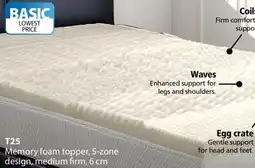 JYSK T25 Memory foam topper offer