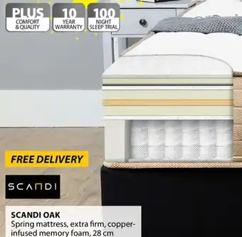 JYSK SCANDI OAK Spring mattress offer