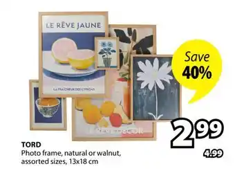 JYSK TORD Photo frame offer